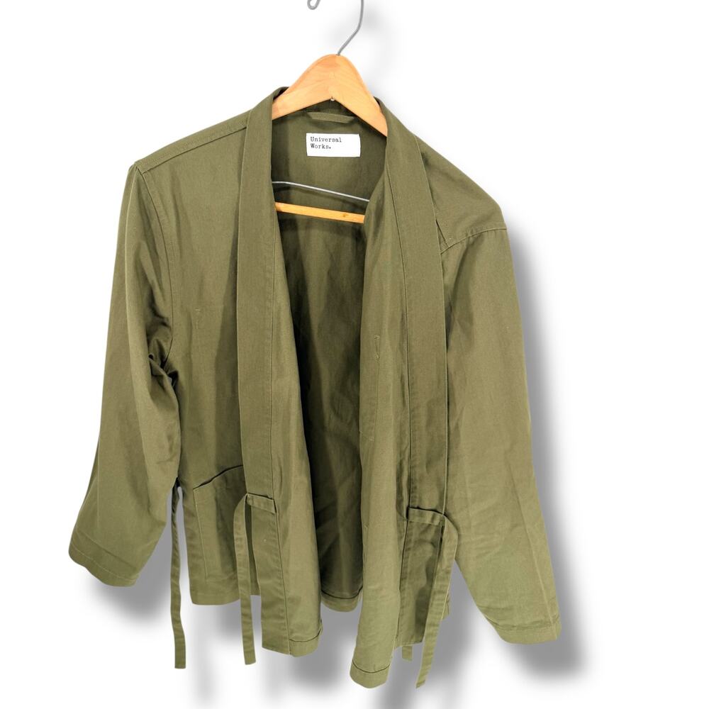 Universal Works Kyoto Jacket M Olive Green Kimono Workwear Japanese Minimalist